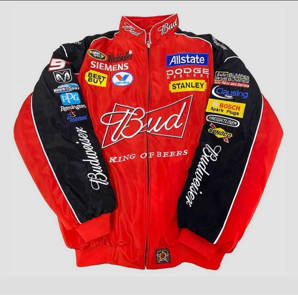 Retro “Red” Budweiser Rally Jacket