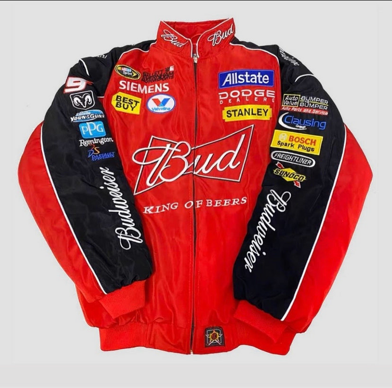 Retro “Red” Budweiser Rally Jacket
